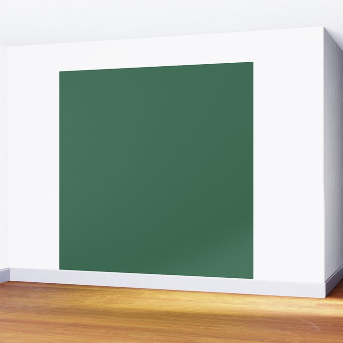 Green Solid Modern Retro Color Wall Mural Gallery Image 2