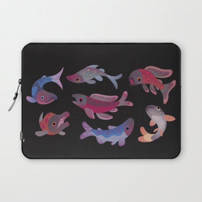 Salmon - dark Laptop Sleeve Gallery Image 1
