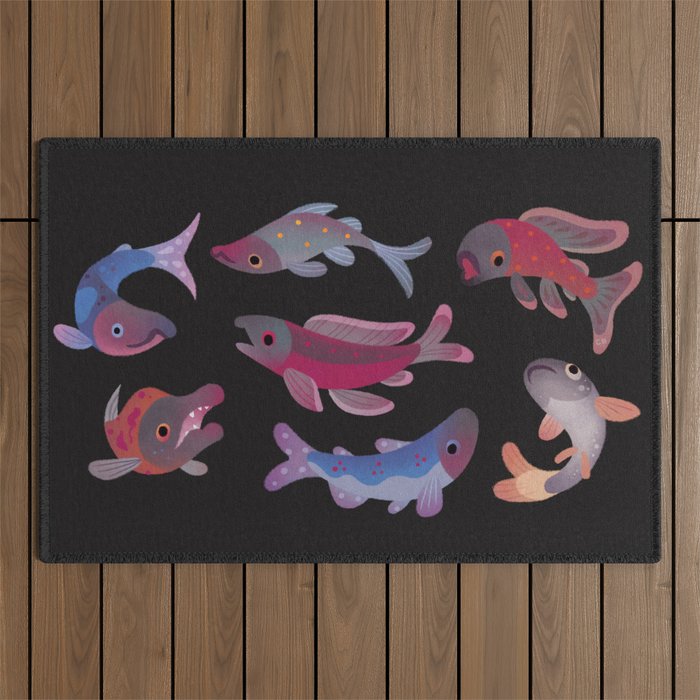Salmon - dark Outdoor Rug Gallery Image 1