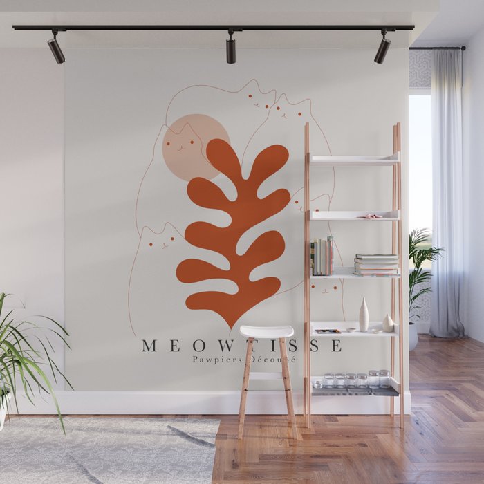 Meowtisse Wall Mural Gallery Image 1
