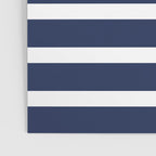 Cheerful Striped Pattern in Navy Blue, Pink, and White Poster Gallery Image 3