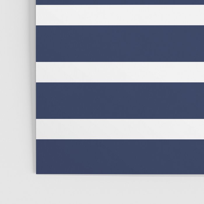 Cheerful Striped Pattern in Navy Blue, Pink, and White Poster Gallery Image 3