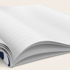 Cheerful Striped Pattern in Navy Blue, Pink, and White Notebook Gallery Image 2