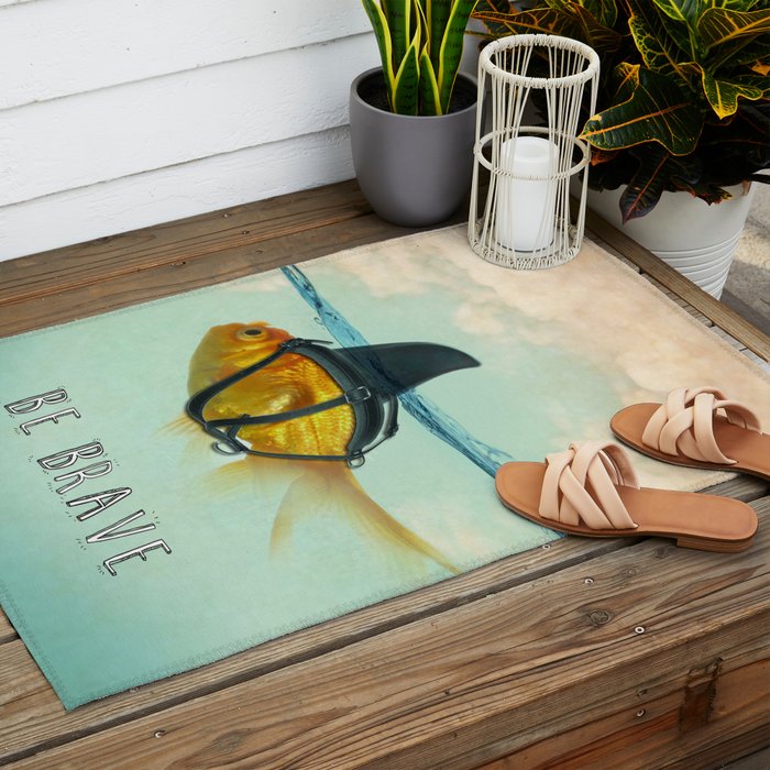 Be Brave - Brilliant Disguise Outdoor Rug Gallery Image 2