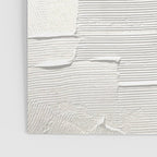 Relief [1]: an abstract, textured piece in white by Alyssa Hamilton Art Poster Gallery Image 3