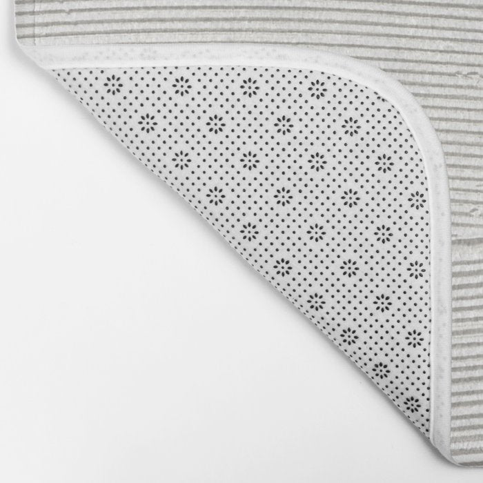 Relief [1]: an abstract, textured piece in white by Alyssa Hamilton Art Bath Mat Gallery Image 2