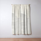 Relief [1]: an abstract, textured piece in white by Alyssa Hamilton Art Window Curtain Gallery Image 3