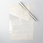 Relief [1]: an abstract, textured piece in white by Alyssa Hamilton Art Wrapping Paper Gallery Image 1