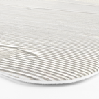 Relief [1]: an abstract, textured piece in white by Alyssa Hamilton Art Bath Mat Gallery Image 3