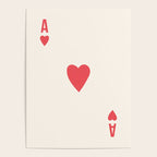 Red Ace of Hearts Poster Gallery Image 4