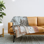 Retro Surfboard California Throw Blanket Gallery Image 1