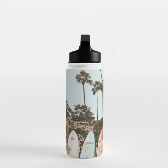 Retro Surfboard California Water Bottle Gallery Image 3