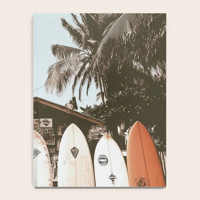 Retro Surfboard California Notebook Gallery Image 4