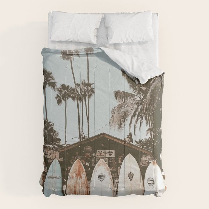 Retro Surfboard California Comforter Gallery Image 6