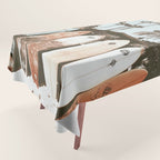 Retro Surfboard California Tablecloth Gallery Image 1