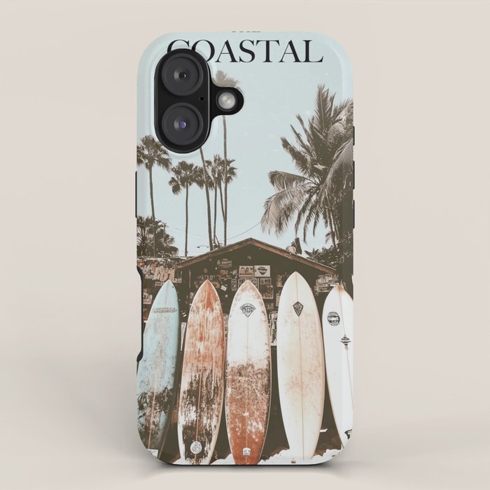 Retro Surfboard California iPhone Case Gallery Image 1