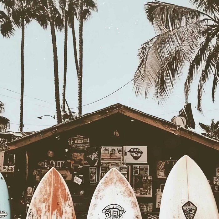 Retro Surfboard California Coffee Mug Gallery Image 2