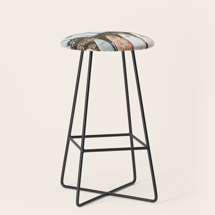 Retro Surfboard California Stool Gallery Image 1