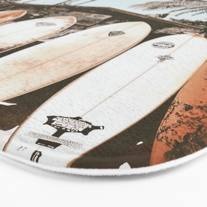 Retro Surfboard California Bath Mat Gallery Image 3