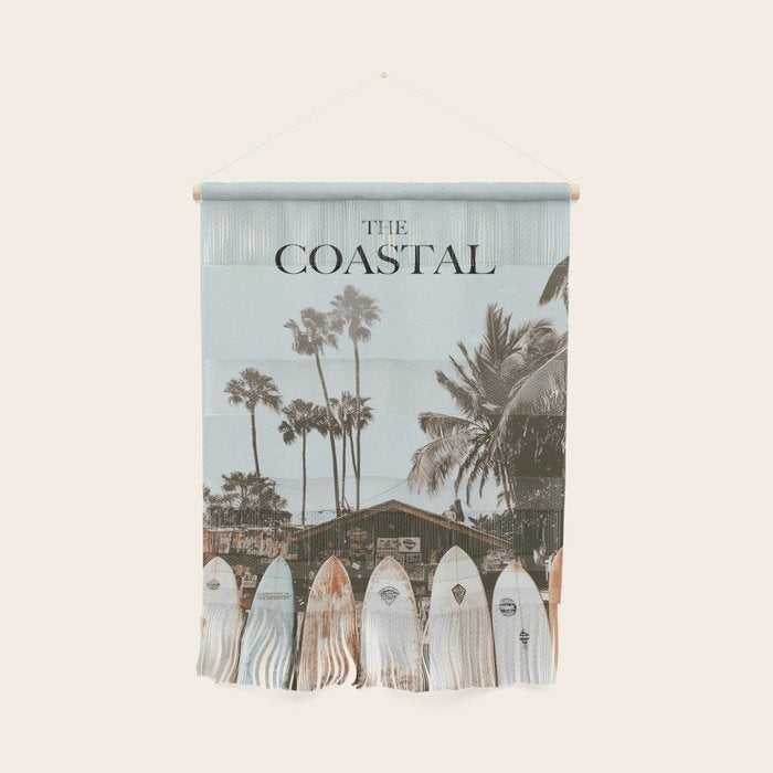 Retro Surfboard California Wall Hanging Gallery Image 1