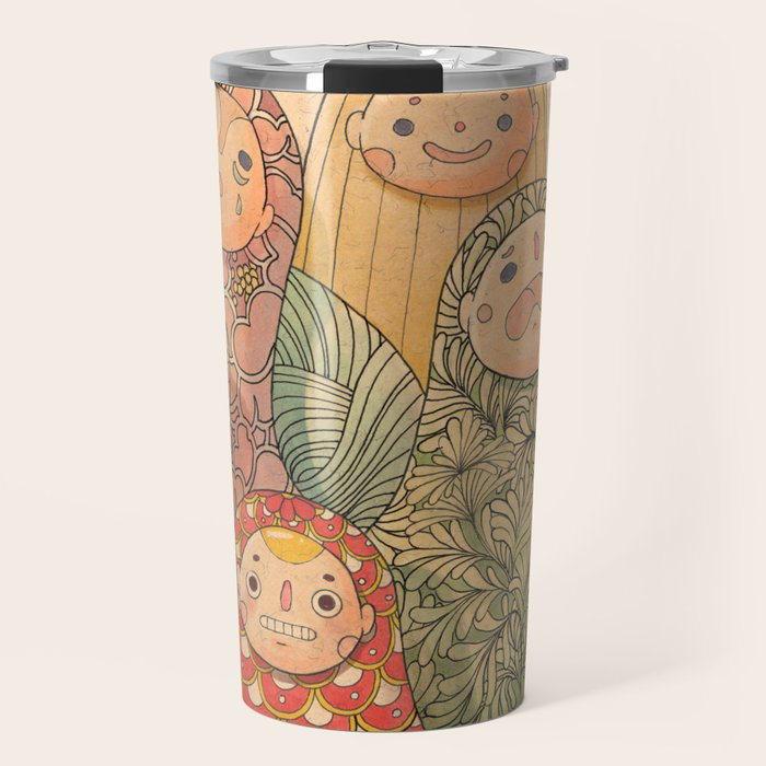 Pattern Worms Travel Mug Gallery Image 1