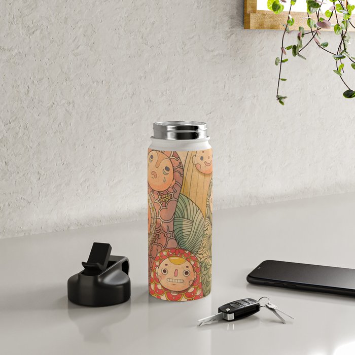 Pattern Worms Water Bottle Gallery Image 4