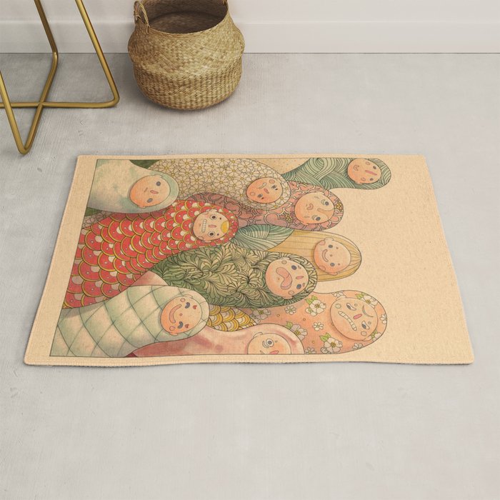 Pattern Worms Rug Gallery Image 1