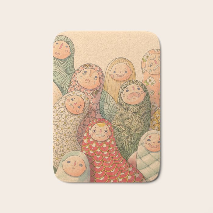 Pattern Worms Bath Mat Gallery Image 1