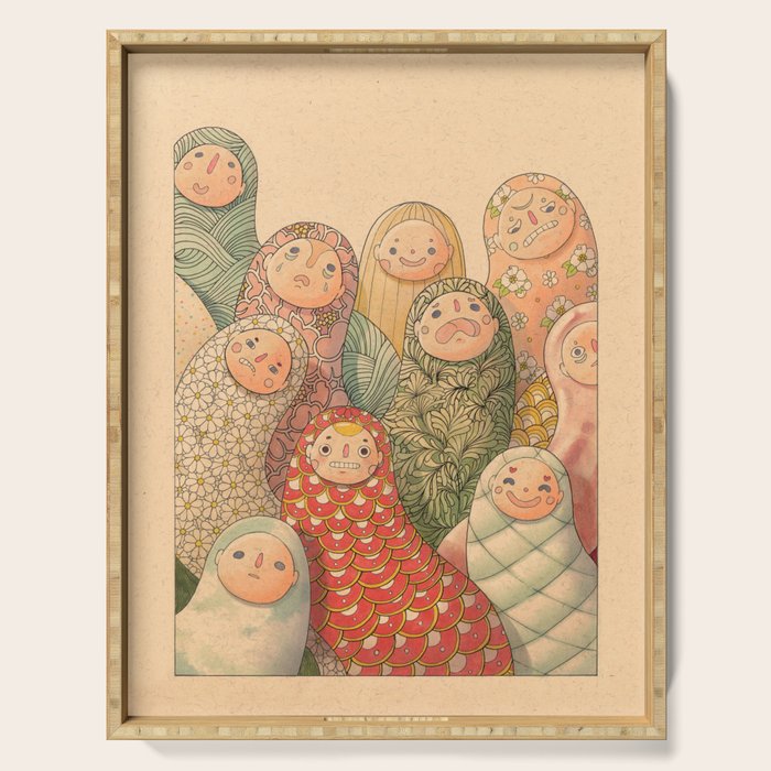 Pattern Worms Serving Tray Gallery Image 1