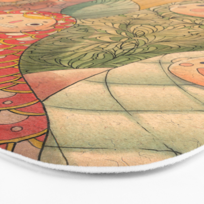 Pattern Worms Bath Mat Gallery Image 3