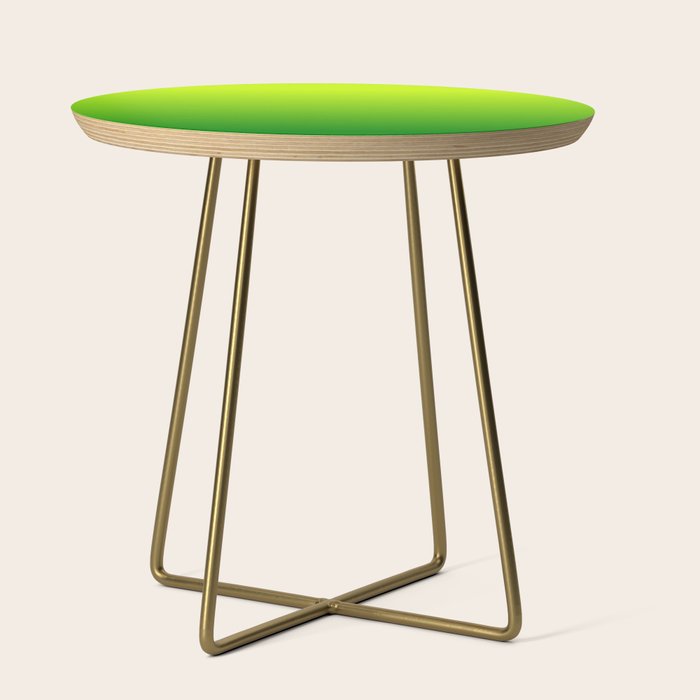 Bright Chartreuse Green Ombre Side Table Gallery Image 1