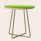 Bright Chartreuse Green Ombre Side Table Gallery Image 1