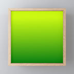 Bright Chartreuse Green Ombre Mini Art Print Gallery Image 1