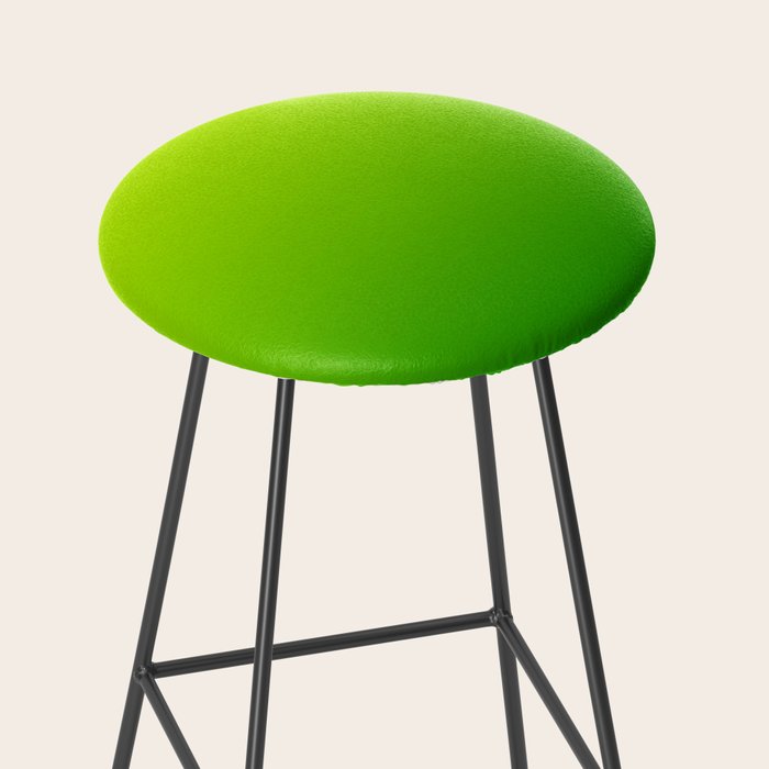 Bright Chartreuse Green Ombre Stool Gallery Image 2
