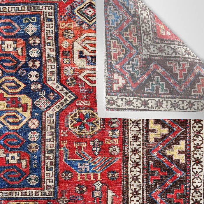 Kuba Sumakh East Caucasus Rug Print Wall Tapestry Gallery Image 3