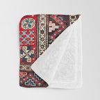 Kuba Sumakh East Caucasus Rug Print Throw Blanket Gallery Image 3