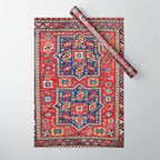 Kuba Sumakh East Caucasus Rug Print Wrapping Paper Gallery Image 1