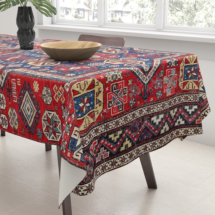 Kuba Sumakh East Caucasus Rug Print Tablecloth Gallery Image 3