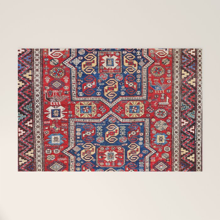Kuba Sumakh East Caucasus Rug Print Welcome Mat Gallery Image 1