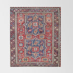 Kuba Sumakh East Caucasus Rug Print Throw Blanket Gallery Image 2