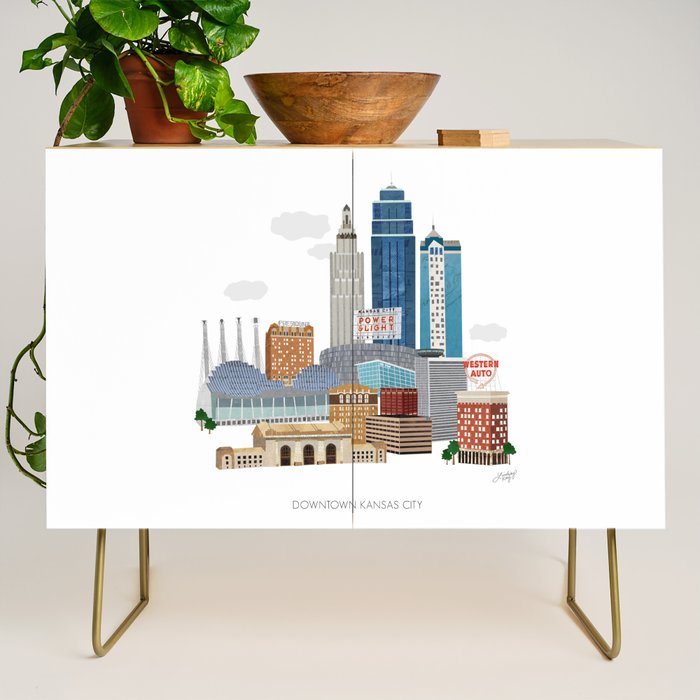 Kansas City Skyline Credenza Gallery Image 1