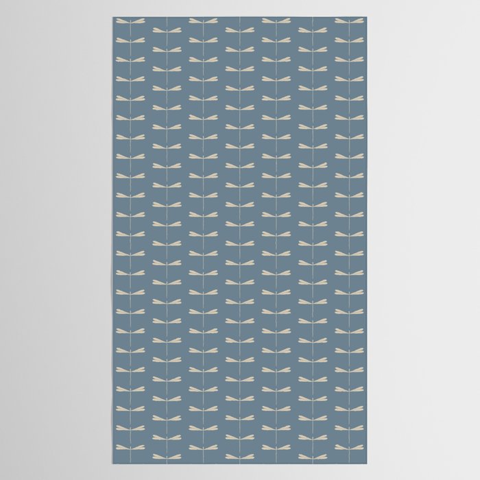 Dragonfly Pattern I Blue Tablecloth Gallery Image 2