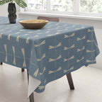 Dragonfly Pattern I Blue Tablecloth Gallery Image 3