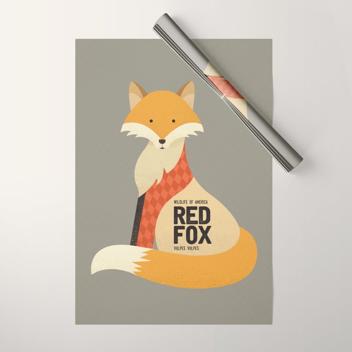 Hello Red Fox Wrapping Paper Gallery Image 1