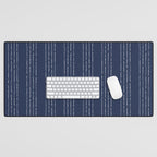 Lines #5 (Navy) Desk Mat Gallery Image 1
