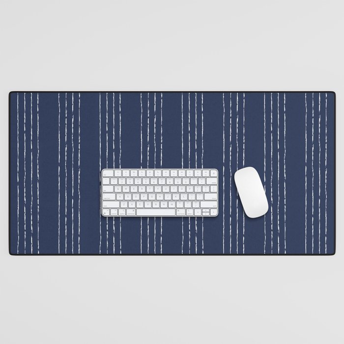 Lines #5 (Navy) Desk Mat Gallery Image 1