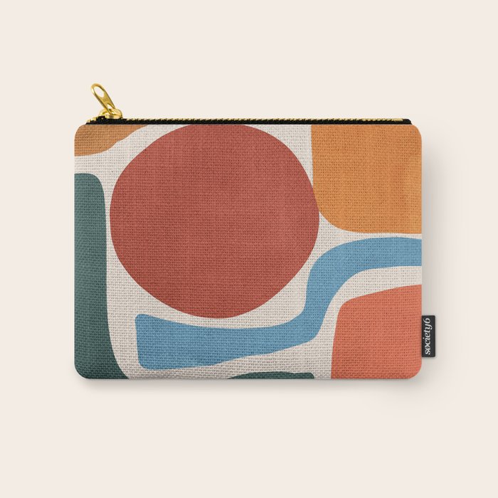 Modern Abstract Minimal Shapes 200 Carry All Pouch Gallery Image 1