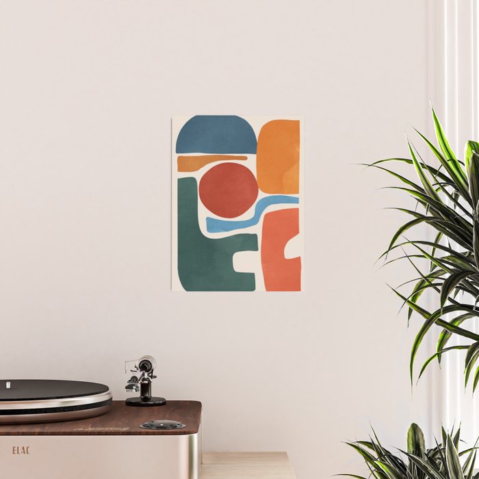 Modern Abstract Minimal Shapes 200 Poster Gallery Image 2