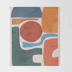 Modern Abstract Minimal Shapes 200 Throw Blanket Gallery Image 2