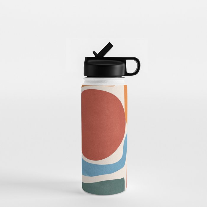 Modern Abstract Minimal Shapes 200 Water Bottle Gallery Image 1
